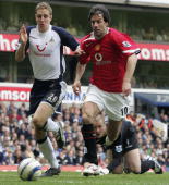 Michael Dawson made a great saving tackle from Van Nistelrooy in trhe second half
