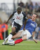 Jermain Defoe iin action at today's game