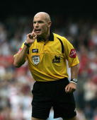  Referee Howard Webb was not a favourite with the Spurs fans today!