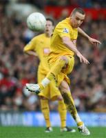 Jamie O'Hara had a good effort from this free kick