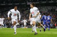 Woodgate turns after scoring the winner