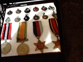 Les Bennetts non-football medal collection after distinguished wartime service. A hero on and off the pitch