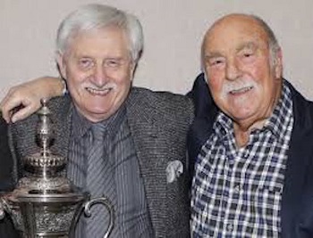Jimmy Greaves with Norman Giller in 2015