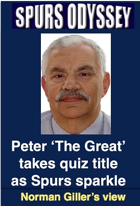 Peter The Great takes quiz title as Spurs sparkle