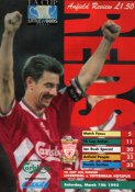 Programme cover featuring Ian Rush