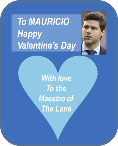 Wishing Mauricio Pochettino and his team a very Happy Valentines' Day!