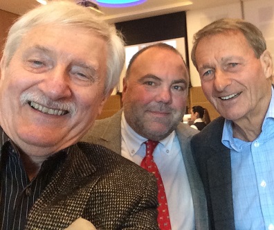 Norman Giller, Andy Greaves and Roger Hunt.
