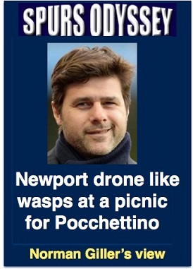 Newport drone like wasps at a picnic for Pochettino