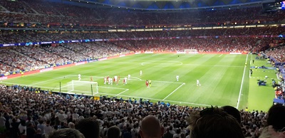 Christian Eriksen came as close as any Spurs player to scoring in the Champions League Final with this free kick