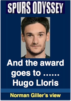 And the award goes to ..... Hugo Lloris