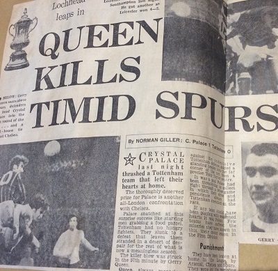 Crystal Palace headline 1970