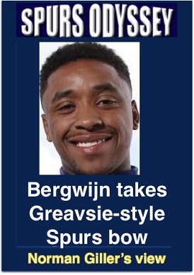 Bergwijn takes Greavsie-style Spurs bow