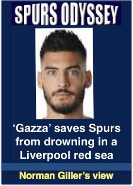 Gazza saves Spurs from drowning in a Liverpool red sea