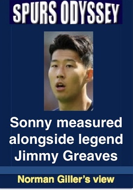 Sonny measured alongside legend Jimmy Greaves