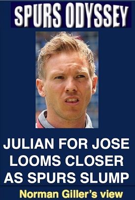 Julian for Jose looms closer as Spurs slump