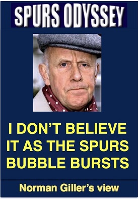 I don't believe it as the Spurs bubble bursts