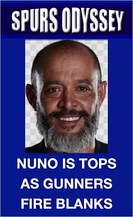 Nuno is tops as Gunners fire blanks