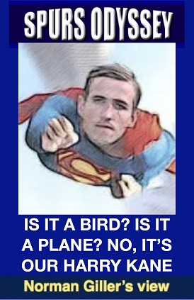 Is it a bird? Is it a plane? No, it's our Harry Kane