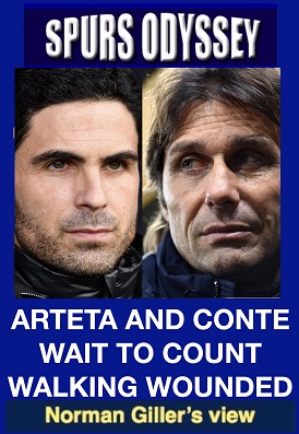 Arteta and Conte wait to count walking wounded