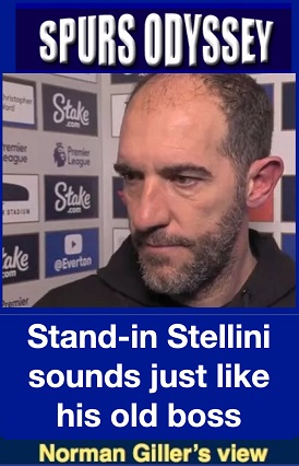 Stand-in Stellini sounds just like his old boss
