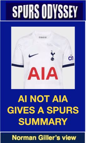 AI not AIA gives a Spurs summary