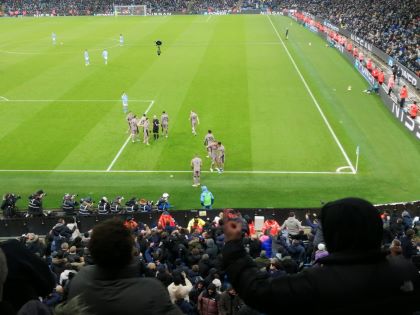 Spurs celebrate their third goal at The Etihad - 03.12.23