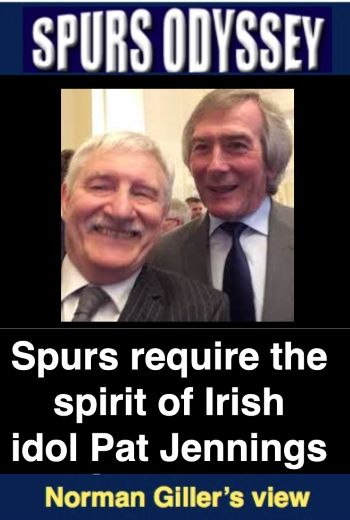 Spurs require the spirit of Irish idol Pat Jennings