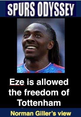 Eze is allowed the freedom of Tottenham