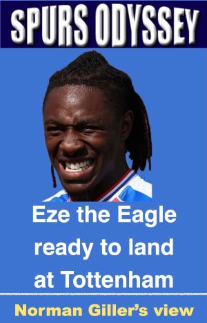 Eze the Eagle ready to land at Tottenham