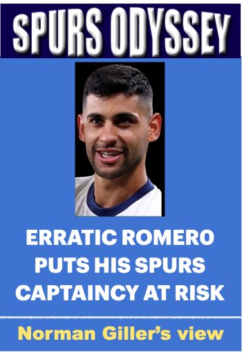 Erratic Romero puts his Spurs captaincy at risk